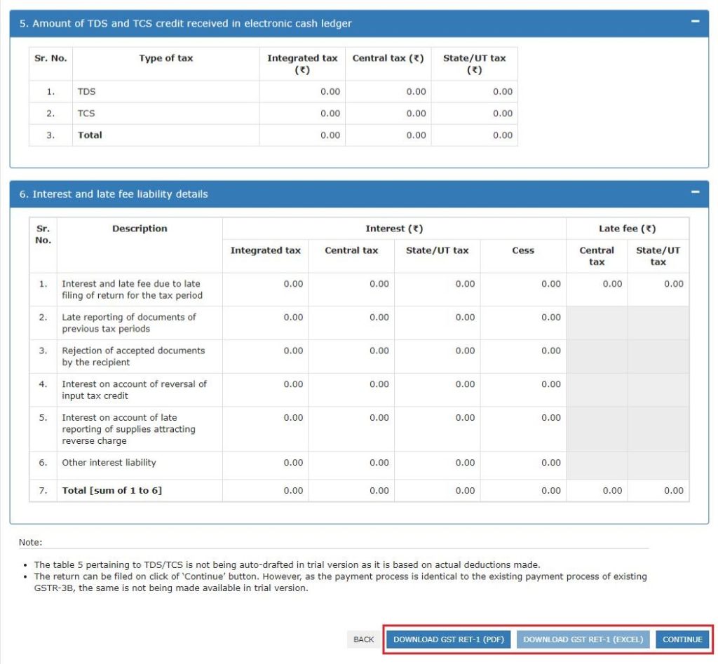 NEW GST RETURN FORM GST RET 1 Filing Of GSTR 1 Return