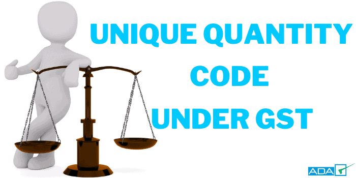 UQC code in GST